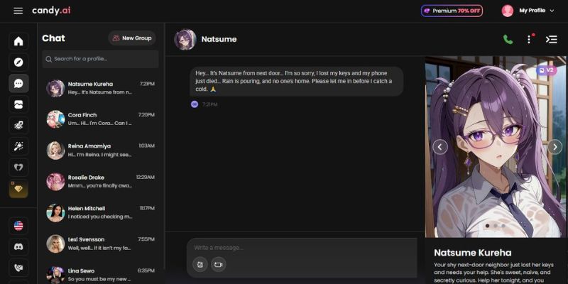 3. Začnite chatovať