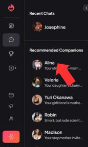 Pasul 2 Alegeți conversația la care doriți să reveniți