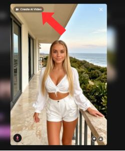 Pasul 2 Apasă pe „Creează videoclip cu inteligență artificială” și gata.