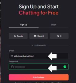 Pasul 2 Introduceți adresa de e-mail și parola
