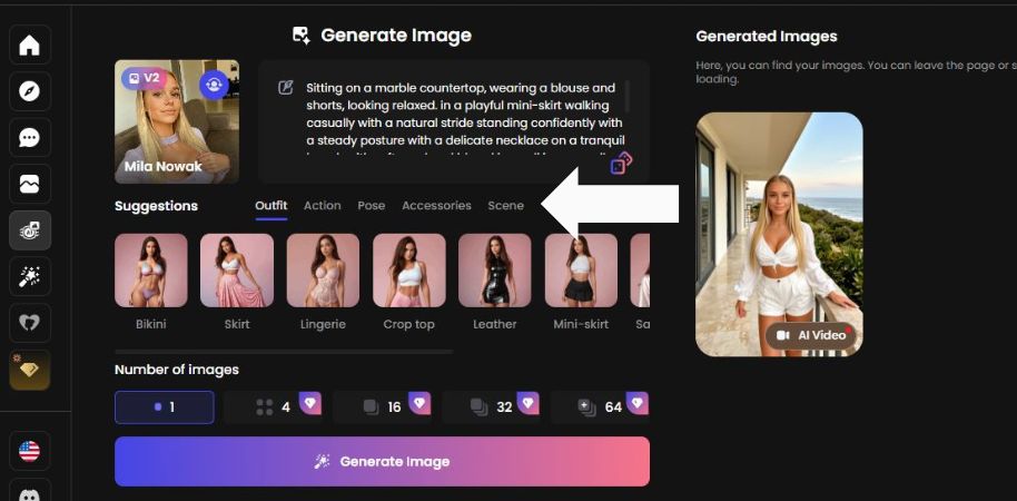 Pasul 3 Adăugați detalii vizuale folosind filele de sugestii