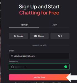 Pasul 3 Faceți clic pe “Înscrieți-vă gratuit”