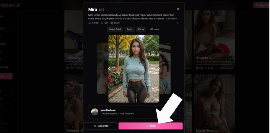 Pasul 4 faceți clic pe chat