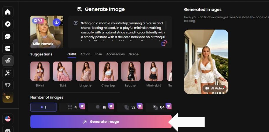 Pasul 5 Faceți clic pe butonul Generare imagine